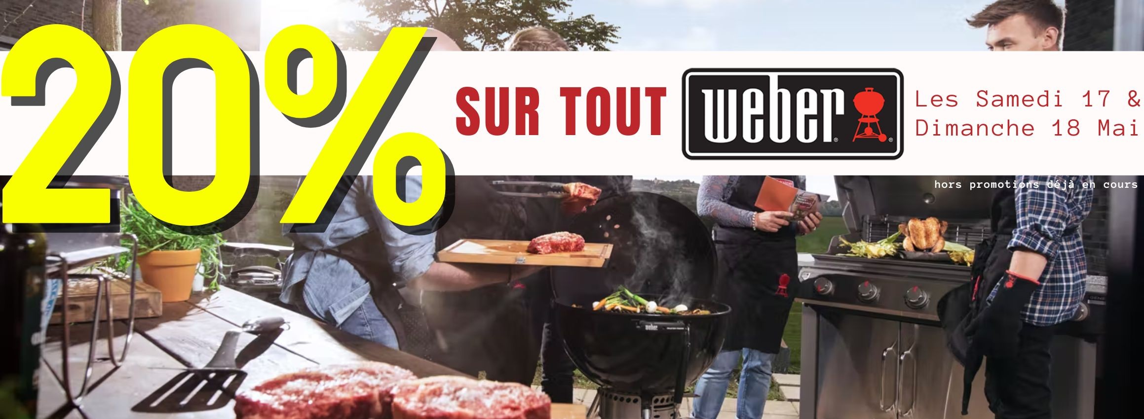 20% sur toute la marque Weber